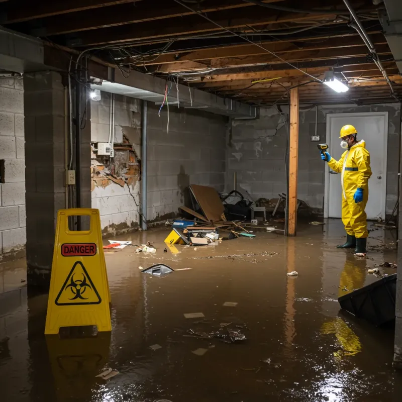 Flooded Basement Electrical Hazard in Hormigueros Municipio, PR Property